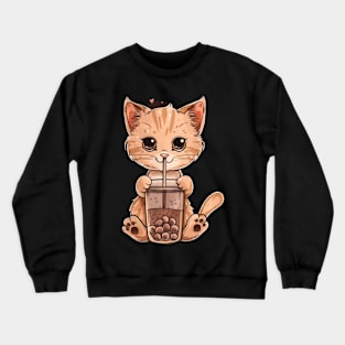 Cat's Boba Fantasy Crewneck Sweatshirt